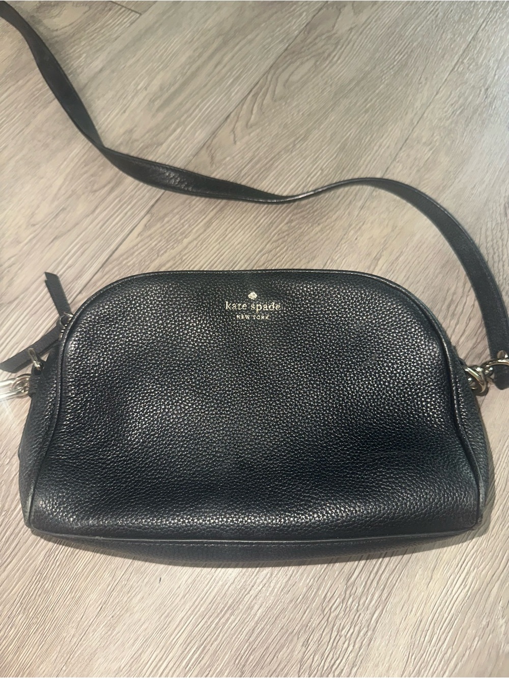 kate spade New York crossbody black Pebble Leather Bag Purse